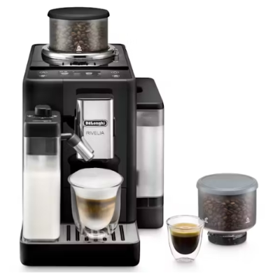 Delonghi Rivelia Black Automatic Coffee Machine Factory Second