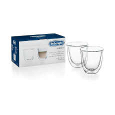Delonghi Double Wall Set of 2 Cappuccino Glasses 190ml