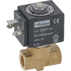 2 Way Solenoid 240V 1/4" 9W ZB09 Coil