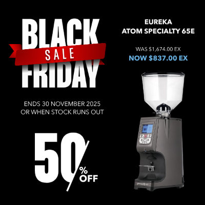 Eureka Atom Specialty 65E Black Grinder