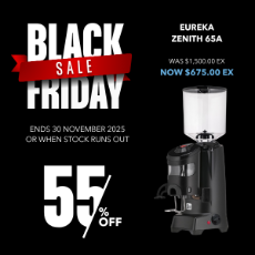 Eureka Zenith 65A  Automatic Black Grinder