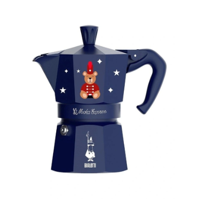 Bialetti Moka 3 Cup Magico Ricordo Teddy Bear Blue