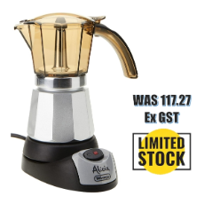 Delonghi Electric Coffee Maker EMK6A Alicia Moka 6 Cup