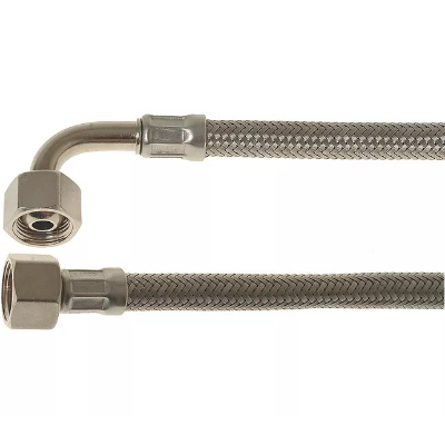 Water Inlet Hose L=1600mm 3/8 - 3/8 Connection Straight Braided Stainless Steel