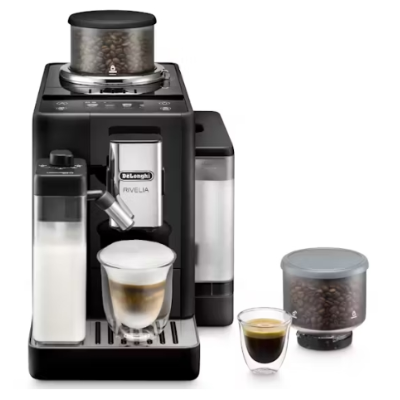 Delonghi Rivelia Black Automatic Coffee Machine Factory Second